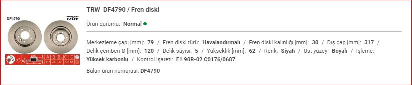 RANGE ROVER SPORT 2.7TDV6 ÖN DİSK TAKIM SDB000604 RANGE ROVER SPORT 2.7 TDV6 ÖN DİSK TAKIMI SDB000604